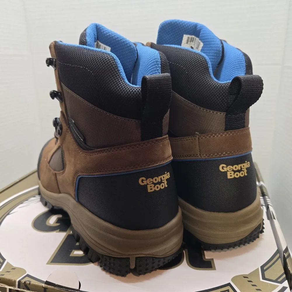 NWT Georgia Boots Mens 9M Blue Collar Ergo Safety Toe Waterproof Work Hiking‎